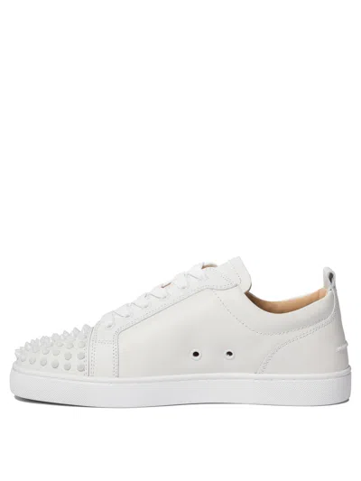 Christian Louboutin Men Louis Junior Spikes Leather Sneakers In Multi