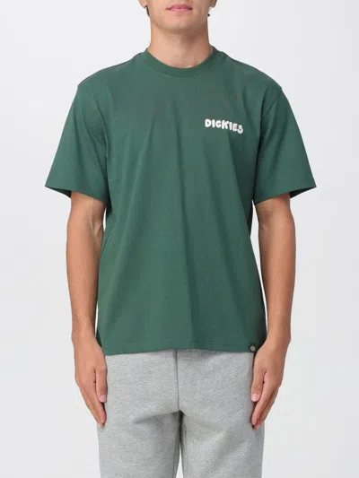 Dickies T-shirt  Men Color Green In Gray