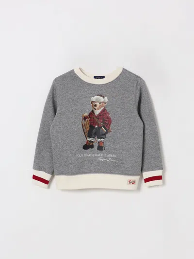 Polo Ralph Lauren Polo Bear Sweatshirt In Grey/ivory In Gray