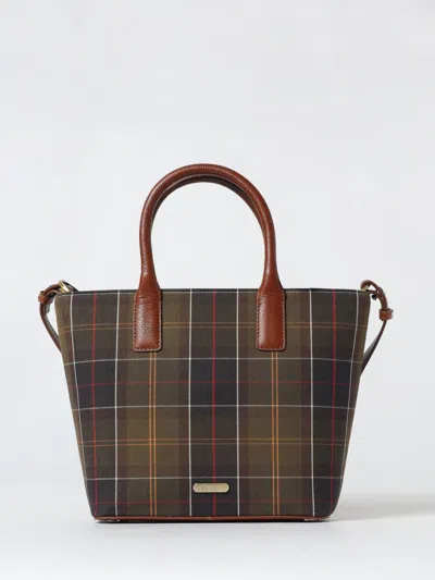 Barbour Birch Tartan-pattern Tote Bag In Green
