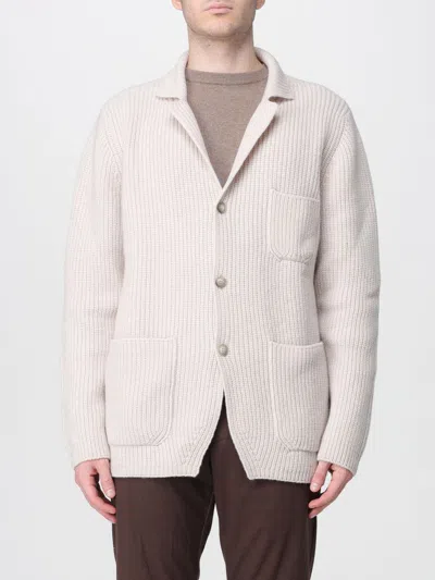 Fay Wool Cardigan With Patch Pockets In White