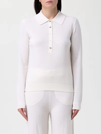 Elisabetta Franchi Cardigan  Woman Color Beige In White