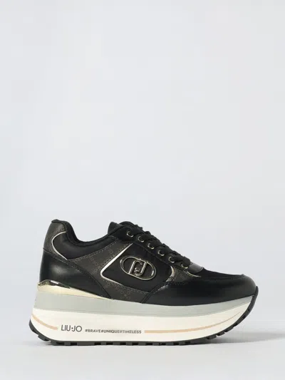 Liu •jo Wonder Plus 01 Platform Sneakers In Black