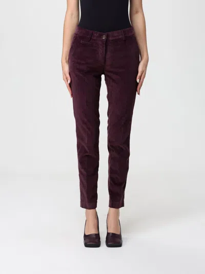 Mason's Pants  Woman Color Plum In Burgundy
