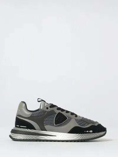 Philippe Model Casual Sneakers With Rubber Sole And Mesh In Black