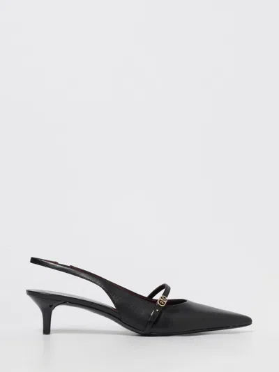 Tory Burch Double T Buckle Slingback In Black