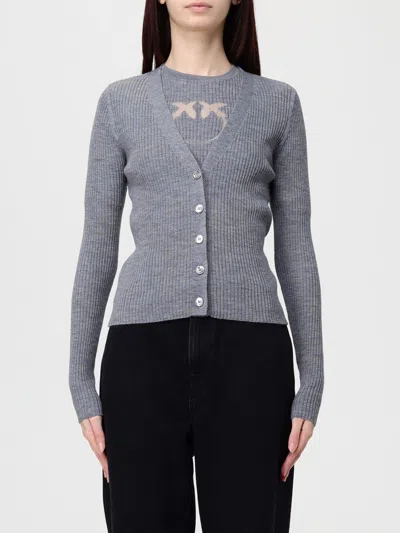 Pinko New Tilacino Cardigan In Gray