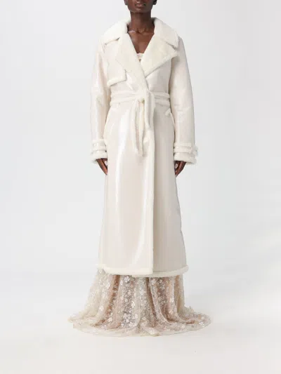 Genny Fur Coat  Woman Color White In White