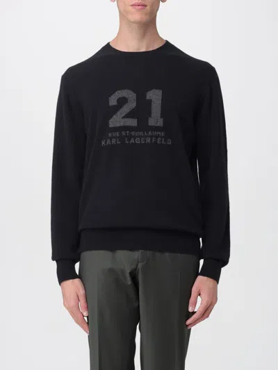 Karl Lagerfeld Sweater  Men Color Black In Black