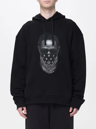 Ih Nom Uh Nit Graphic Hooded Sweater Kangaroo Pocket In Black