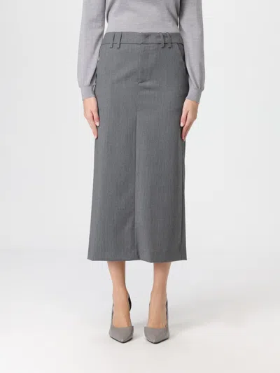 Dondup Skirt  Woman Color Grey In Gray