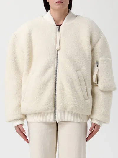 Laneus Fleece-texture Zip-up Bomber Jacket In Metallic