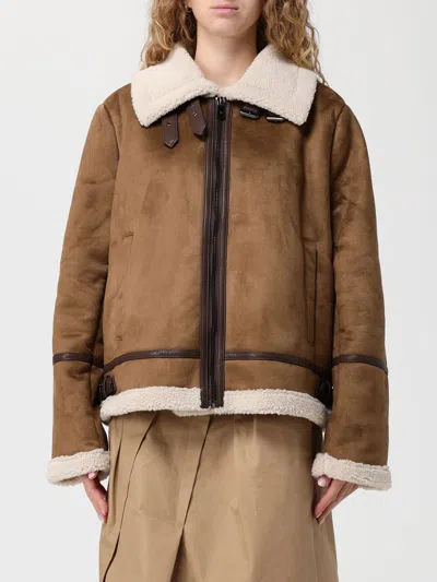 Ralph Lauren Coat In Sheepskin In Brown