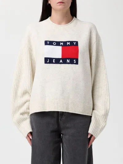 Tommy Jeans Logo-motif Sweater In White