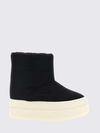 Rick Owens Drkshdw Lunar Platform Ankle Boots In White