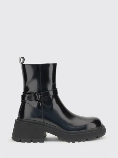 Jimmy Choo Buckle Strap Ankle Boots In Black