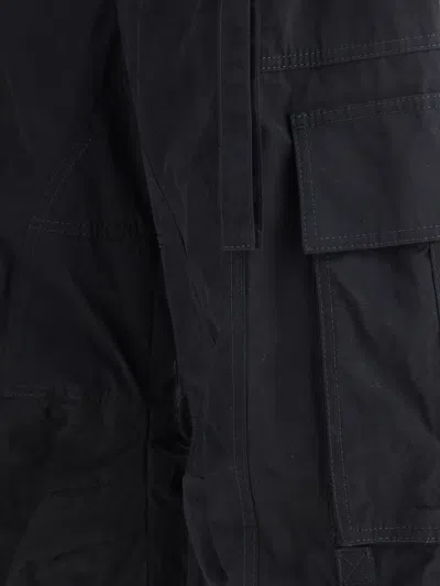 Dolce & Gabbana Ties Barrel-leg Cargo Trousers In Black