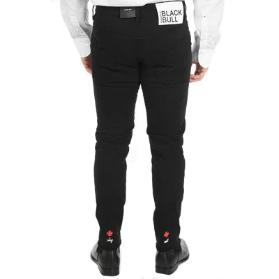 Dsquared2 Black Bull Skater Jeans Men In Black