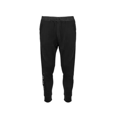 Dsquared2 Cotton Logo Sweatpants Men In Black