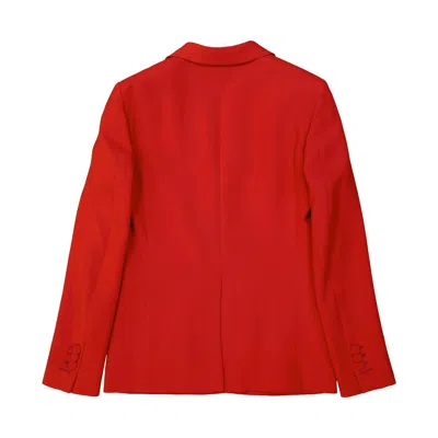 Dsquared2 Tailored Double-breasted Jacket With Flap Pockets In Red
