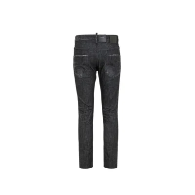 Dsquared2 Distressed Slim-fit Jeans In Black