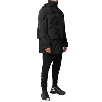 Dsquared2 Windbreaker Jacket Men In Black