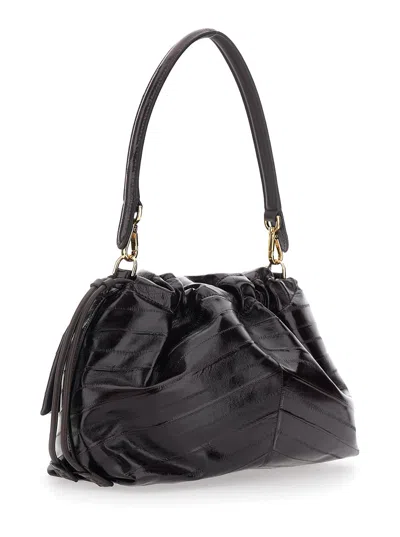 Fendi Women 'mamma Baguette Medium' Brown Shoulder Bag With Ff Closure On The Front In Leather Woman In Multi