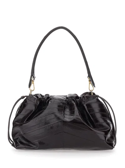 Fendi Women 'mamma Baguette Medium' Brown Shoulder Bag With Ff Closure On The Front In Leather Woman In Multi