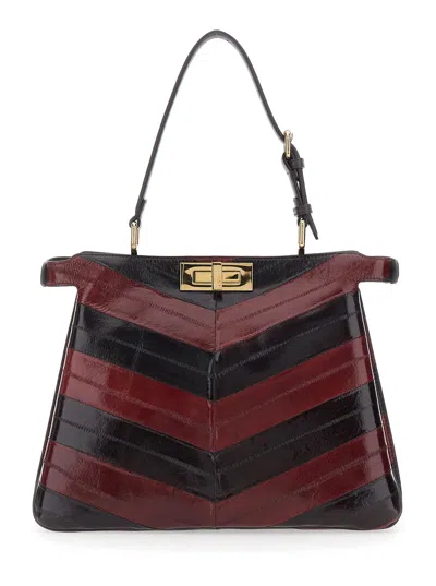 Fendi Two Tone Peekaboo Soft Medium Bag Women In Multi