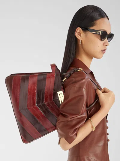 Fendi Two Tone Peekaboo Soft Medium Bag Women In Multi