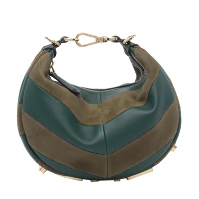 Fendi Women Mini Graphy Hobo Bag In Green