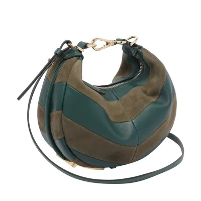 Fendi Women Mini Graphy Hobo Bag In Green