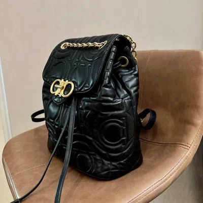 Ferragamo Women Pre-loved Bag Very Good Condition In Black