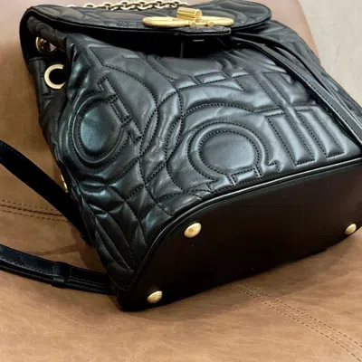 Ferragamo Women Pre-loved Bag Very Good Condition In Black