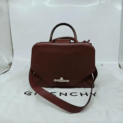 Givenchy Women Pre-loved Bag Very Good Condition In Burgundy