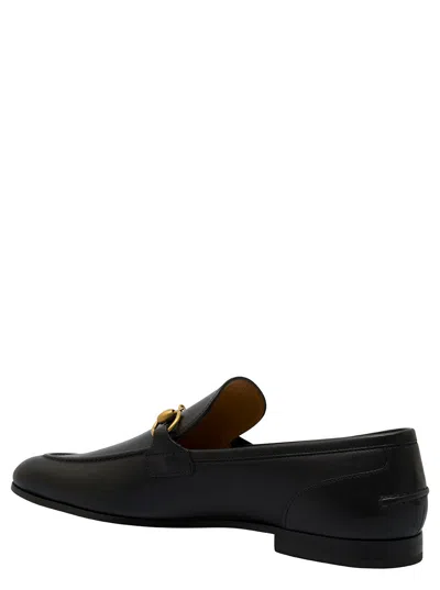 Gucci Men Jordaan Leather Loafers In Black