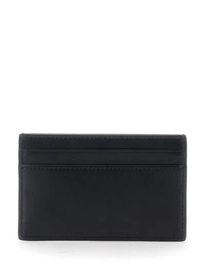 Gucci Men Black Card Holder With Horsebit On The Front In Leather Man In Black