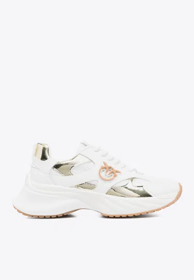 Pinko Ariel 15 Lace-up Sneakers In White