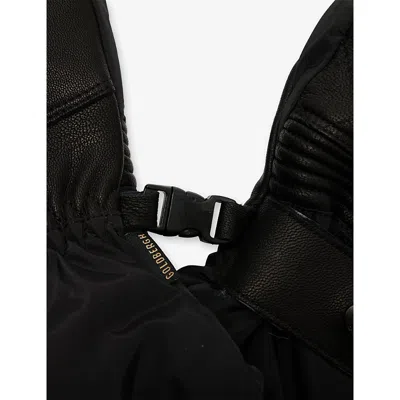 Goldbergh Womens 9000 Black Velocità Padded Leather Gloves In Black