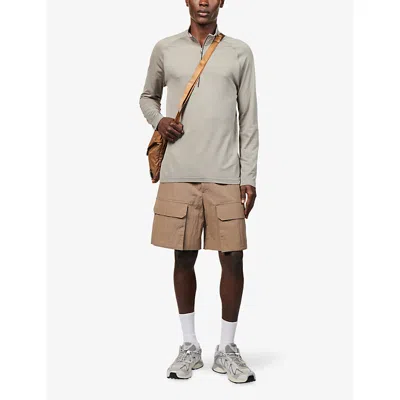 Lululemon Rulu Fleece Half-zip Long-sleeve Shirt In Gray