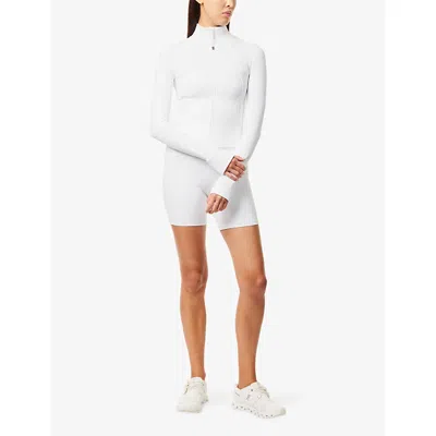 Lululemon Womens White Define Nulu™ Cropped Stretch-woven Jacket In White