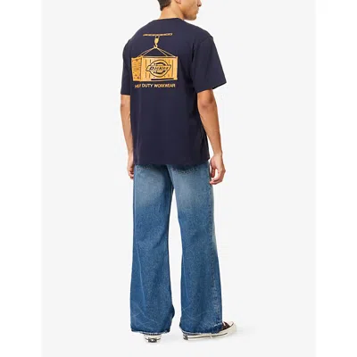 Dickies Mens Night Sky Apison Logo-print Cotton T-shirt Xl In Black