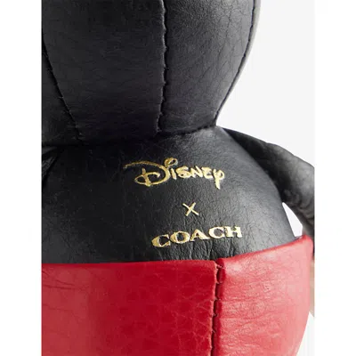 Coach Womens  X Disney Mickey Leather Keyring