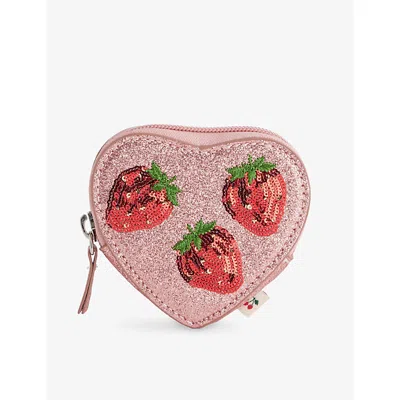 Konges Slojd Irocco Kids' Tut Sequin-embellished Wallet In Pink