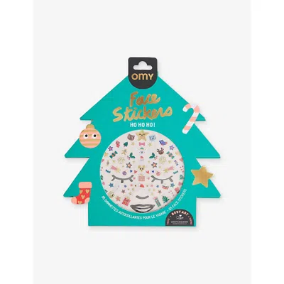 Omy Multi Christmas Face Stickers In Multi