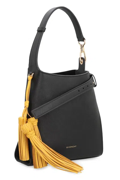 Givenchy Hobo Belted Mini Leather Bag In Black