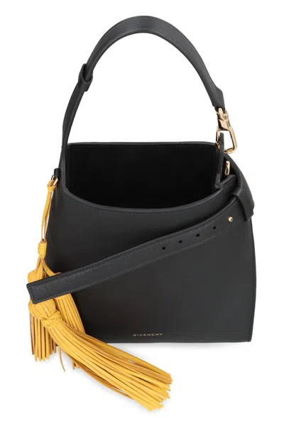 Givenchy Hobo Belted Mini Leather Bag In Black