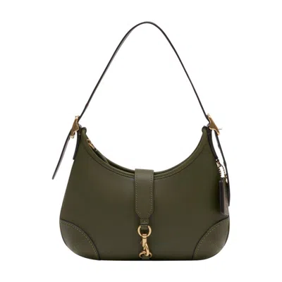Coach Hamptons Logo-detail Shoulder Bag In Green