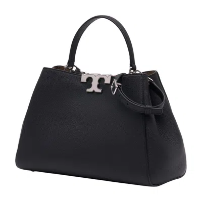 Tory Burch Eleanor Satchel Purse In Black
