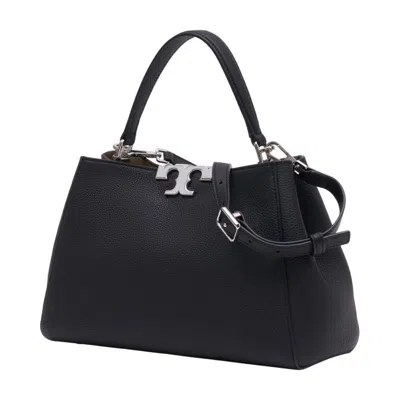 Tory Burch Eleanor Medium Satchel Purse In Black